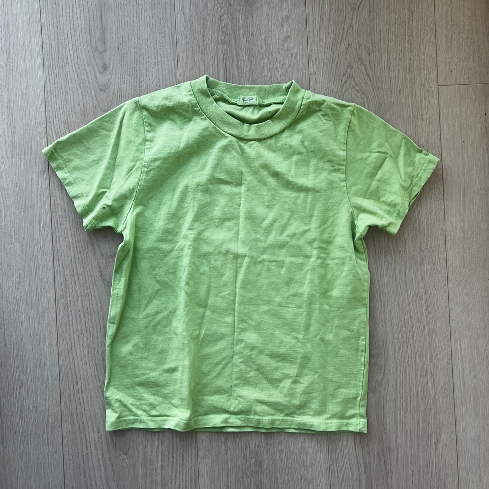 Brandy melville green baby tee